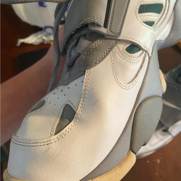 2012 Nike Air Diamond Turf II ‘Freshwater’ Gray/ Teal  Mens Size 13 487658-003 - Picture 2 of 9